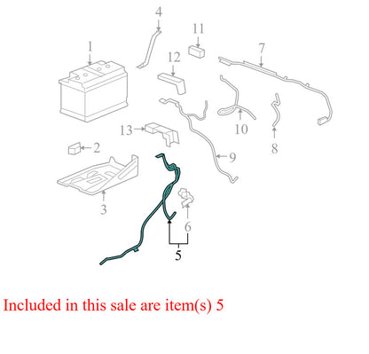 25876895 2007-2013 GMC Sierra 1500 Negative Battery Cable Used 25876895 OEM
