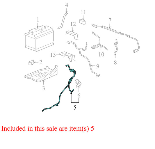 25876895 2007-2013 GMC Sierra 1500 Negative Battery Cable Used 25876895 OEM