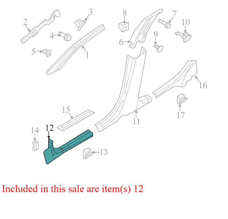 9E535413201 2010-2012 Lincoln MKZ Driver Left Door Sill Plate Used OEM 9E5Z5413208AC