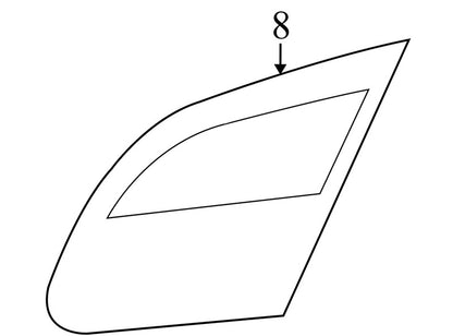 5113601AB 2008-2010 Chrysler Sebring Driver RL Tail Light Assembly Used 5113601AB OEM