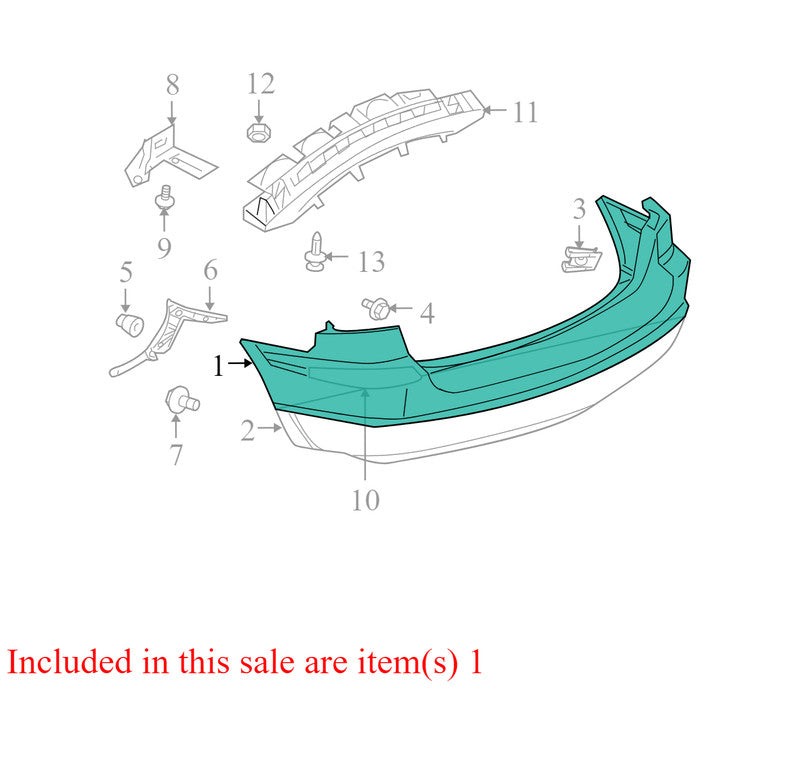 68017815AA 2004-2008 Chrysler Pacifica Rear Bumper Cover Used OEM 68017815AA