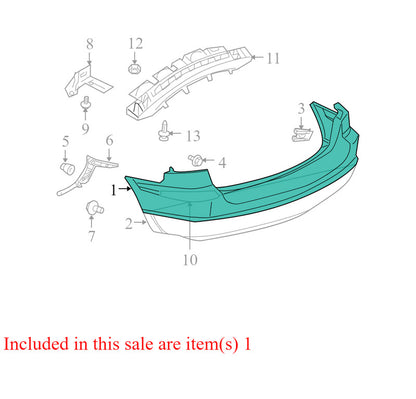68017815AA 2004-2008 Chrysler Pacifica Rear Bumper Cover Used OEM 68017815AA