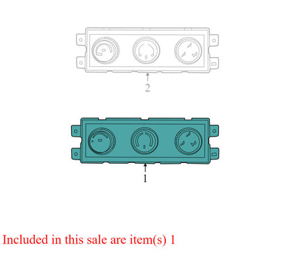 55111810AD 2008-2010 Dodge Grand Caravan HVAC Temperature Control Panel Used 55111810AD