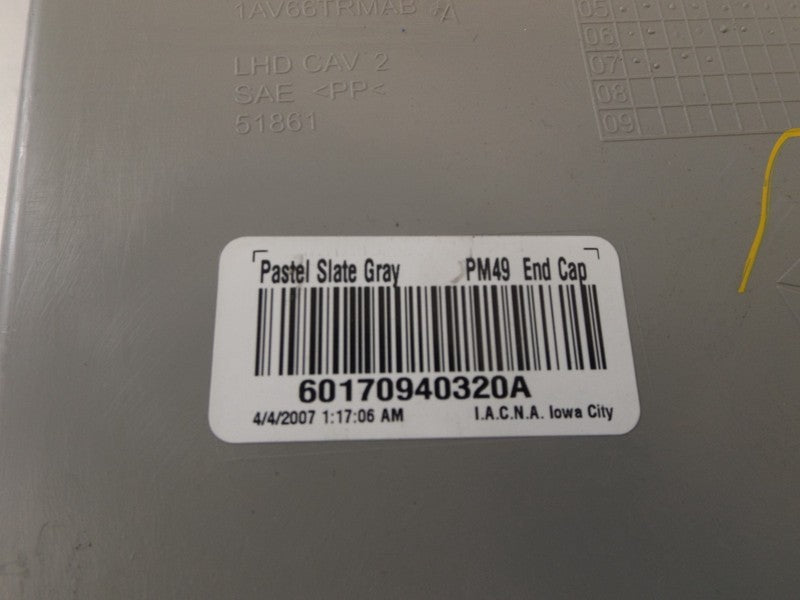 60170940320A 2007 Dodge Caliber Instrument Panel Side Cover Used 60170940320A