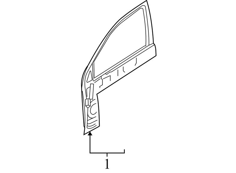 96897359 2004-2008 Chevrolet Aveo Driver FL Exterior Door Assembly Used OEM 96897359