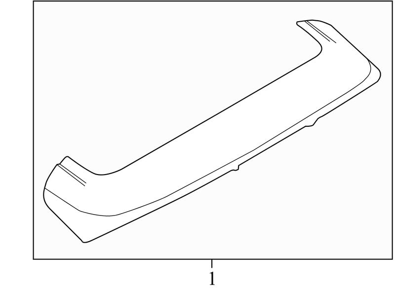 BM51A44210 2012-2014 Ford Focus Rear Spoiler Used CM5Z5844210AA OEM