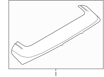BM51A44210 2012-2014 Ford Focus Rear Spoiler Used CM5Z5844210AA OEM