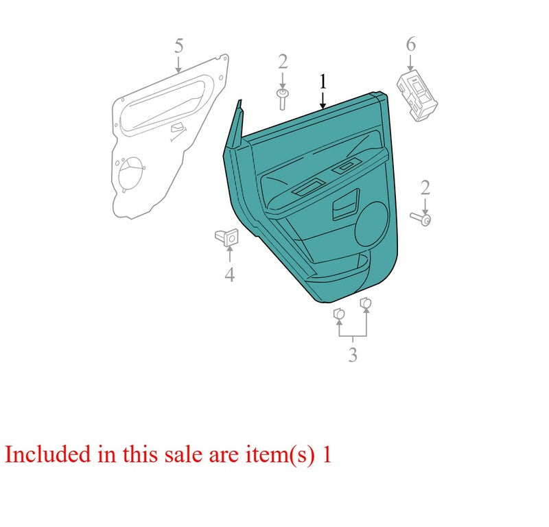 5HR411J3AJ 2006-2010 Jeep Grand Cherokee RL Door Interior Trim Panel Used 5HR411J3AJ OEM