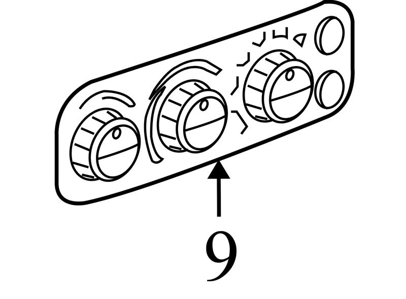 55057079AB 08-11 Dodge Dakota HVAC Temperature Control Panel W/ Defrost Used 55057079AB OEM