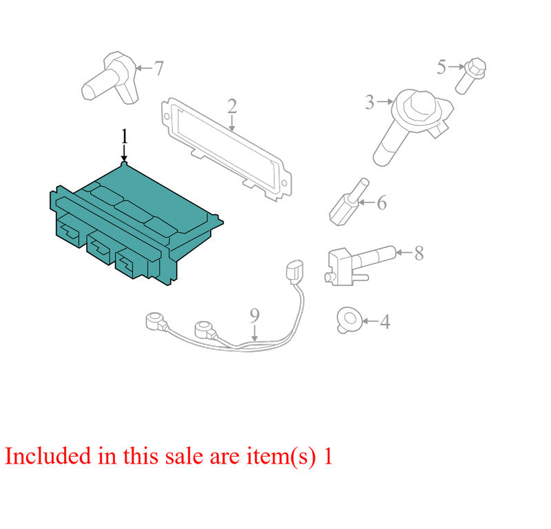 9T4A12A650EC 2009-2010 Ford Edge Engine Control Module 3.5L Used 9T4A12A650EC OEM