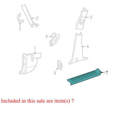 1L2Z7813208AAA 2006-2010 Mercury Mountaineer Passenger FR Door Sill Trim Used OEM 6L24781300