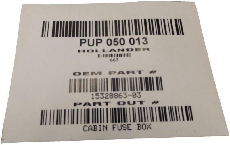 15328863-03 1999-2006 GMC Sierra 1500 Cabin Fuse Box Used OEM 15328863-03