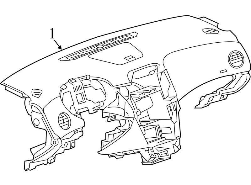 42400015 2011-2016 Chevrolet Cruze Dashboard Panel Assembly Used 42400015 OEM