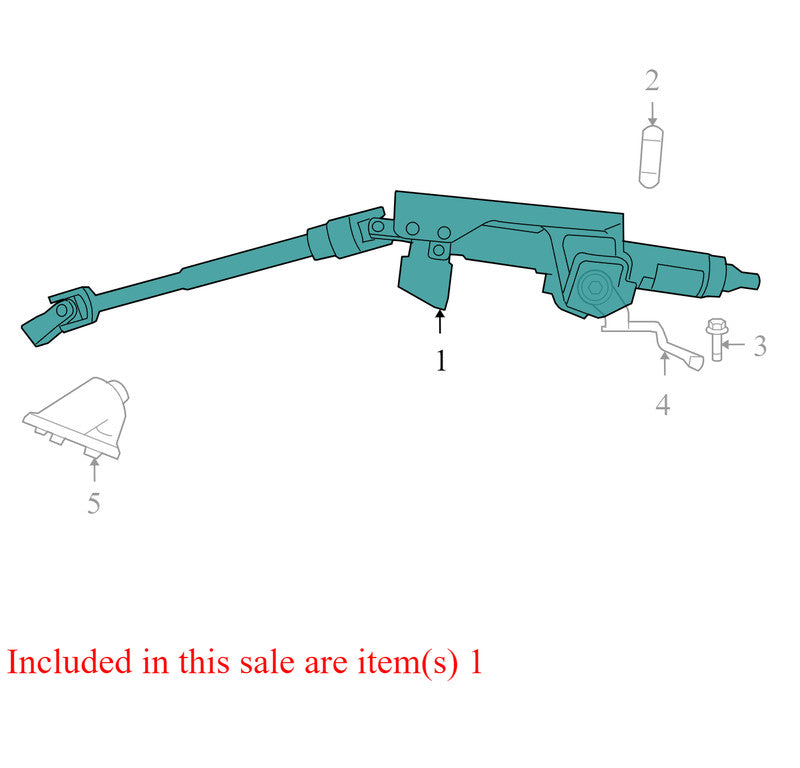 5057549AD 2009-2010 Dodge Journey Steering Column Assembly Used OEM P05057549AA