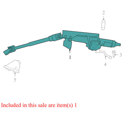 5057549AD 2009-2010 Dodge Journey Steering Column Assembly Used OEM P05057549AA