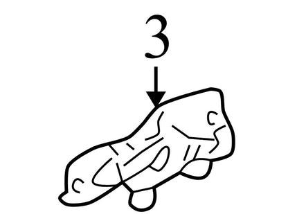 55276351AA 2003-2009 Dodge Ram F / RR Interior Handle Mechanism Used 55276351AA OEM