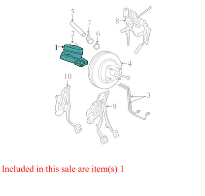 F87Z2004B 2002-2005 Ford Explorer 4.6L Brake Master Cylinder Used F87Z2004B OEM