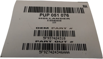 5F9Z7424346AAA 2005-2007 Ford Freestyle Passenger RH Lower B Pillar Trim Used OEM 5F937424318