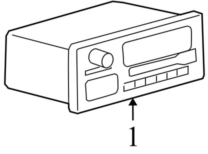 5064951AK 08-11 Dodge Dakota Radio Control Unit REQ W/ Satellite Radio Used Z5064410AF OEM