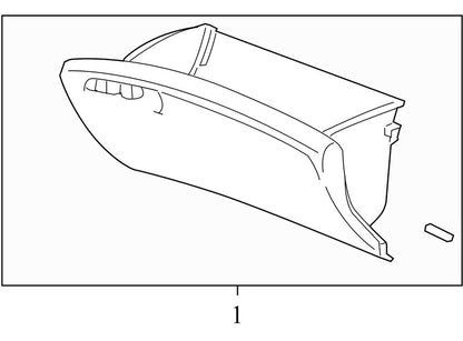 77500SNAA01ZG 2006-2011 Honda Civic Glove Box Assembly Used OEM 77500SNA