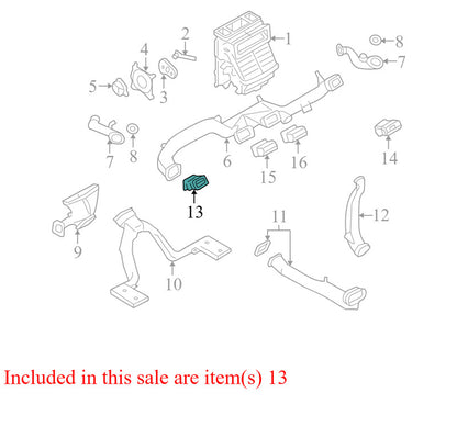 5G1X54046B31A 2005-07 Ford Five Hundred Passenger FR Dashboard Air Vent Used 5G1X54046B31A OEM