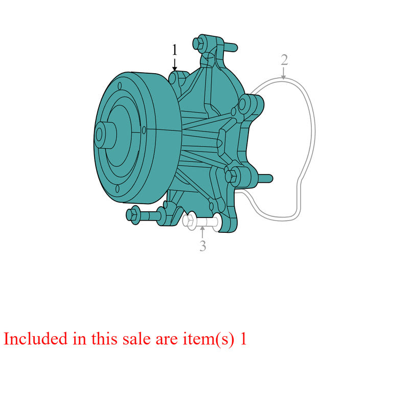 53022189AH 2008-2012 Jeep Liberty 3.7L Engine Water Pump Used OEM 55020868