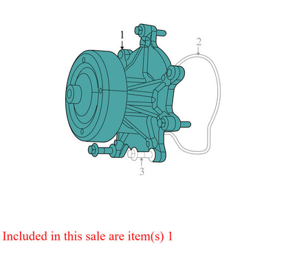 53022189AH 2008-2012 Jeep Liberty 3.7L Engine Water Pump Used OEM 55020868