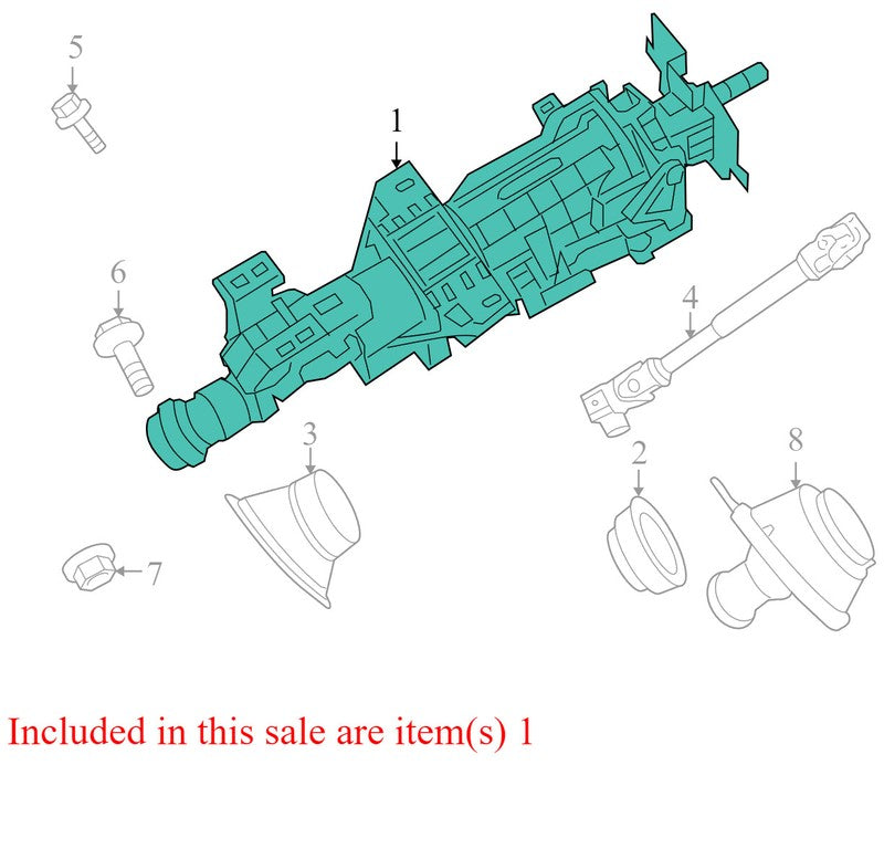 48810JA06C 2007-2012 Nissan Altima Steering Column Assembly Used OEM 