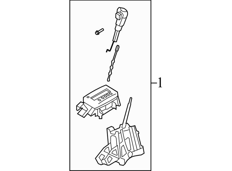 8L8Z7210A 2008-2012 Ford Escape Automatic Transmission Shift Lever Used 8L8Z7210A OEM