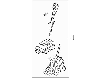 8L8Z7210A 2008-2012 Ford Escape Automatic Transmission Shift Lever Used 8L8Z7210A OEM