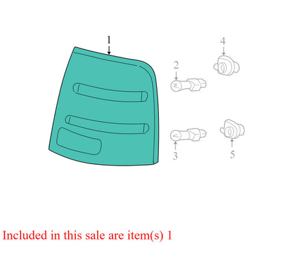 2L1Z13404AB 2003-2006 Ford Expedition Driver Rear RL Tail Light Used OEM 2L1X13B505A