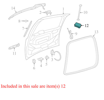 P05082068AF 2008-2010 Chrysler Town &amp; Country Liftgate Control Module Used OEM
