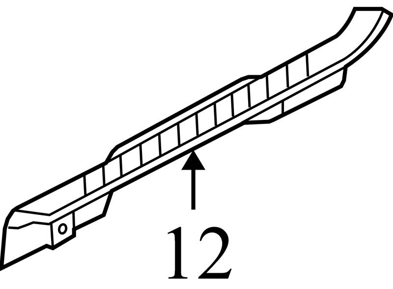 8L8Z7813208AA 2008-2012 Ford Escape Rear Trunk Hatch Door Sill Trim Used OEM 7L847813201AAW