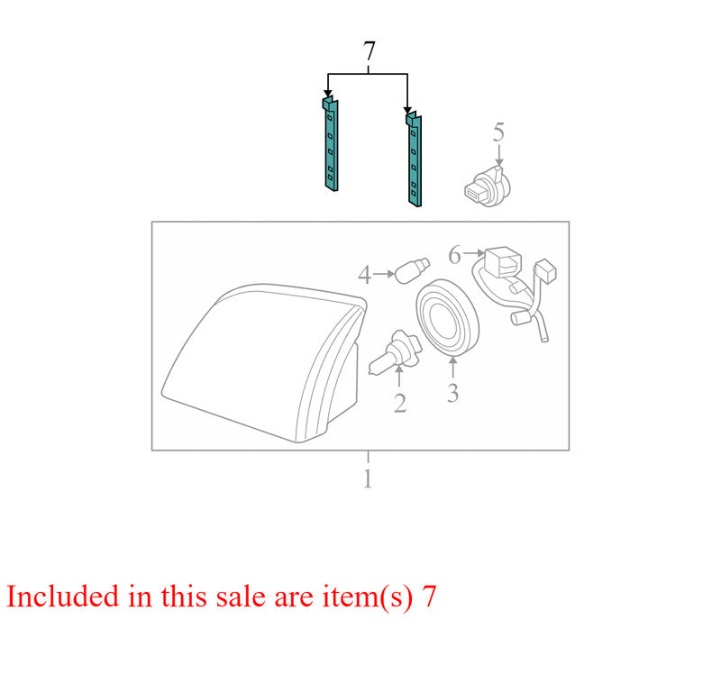 1L2Z13N020BA 2006-2010 Mercury Mountaineer Headlight Fastener Clip Set Of 2 Used OEM