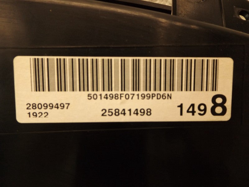 25841498  2008 Chevrolet Impala Instrument Gauge Cluster Used OEM 25841498