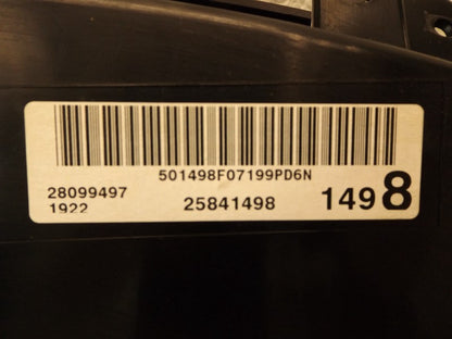 25841498  2008 Chevrolet Impala Instrument Gauge Cluster Used OEM 25841498