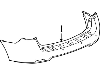 23260231 2010-2017 Chevrolet Equinox Rear Bumper Cover Used OEM 25798788