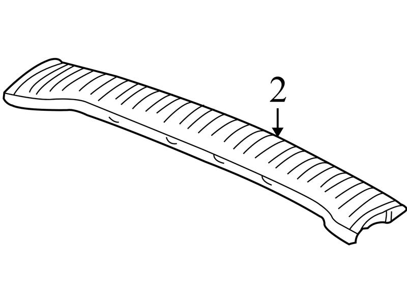 5GE73BD5AJ 2002-2007 Jeep Liberty Rear Trunk Door Sill Trim Used OEM 5GE73TRMAJ