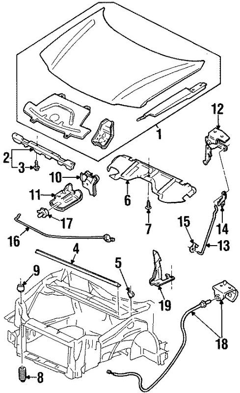 10404005 1998-2005 Oldsmobile Silhouette Front Hood Hinge Set Used OEM 10404005