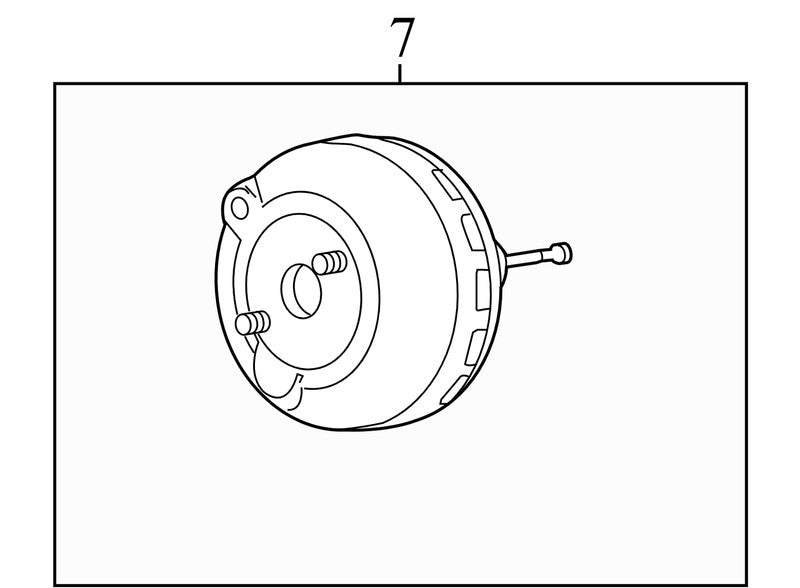 13409893 2013-2015 Buick Verano Power Brake Booster Used 13409893 OEM