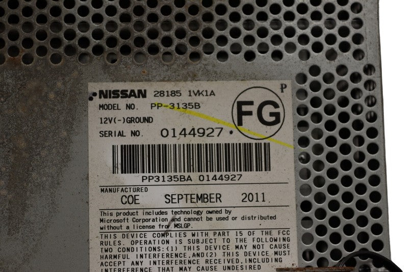 281851VK0A 2008-2015 Nissan Rogue Radio Unit Used OEM 281851VK1A 