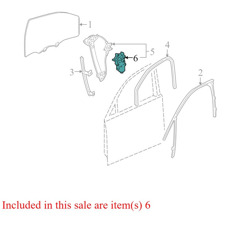 19180071 2006-2011 Chevrolet Impala Driver Rear Left Window Motor Used OEM 0130822260