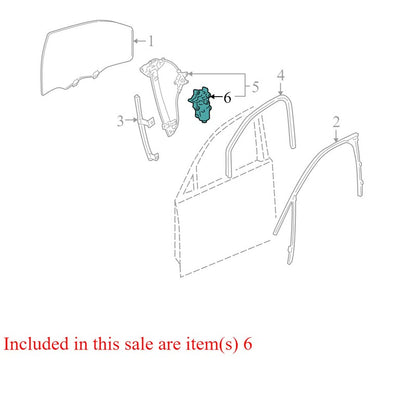 19180071 2006-2011 Chevrolet Impala Driver Rear Left Window Motor Used OEM 0130822260