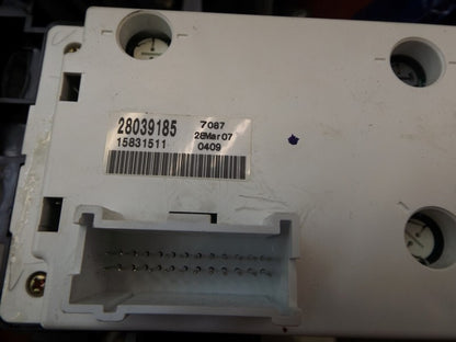 25878428 2005-2010 Pontiac G6 Climate Control Panel Used OEM 15831511