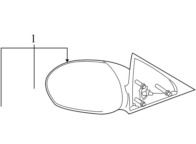 9L8Z17683BA 2008-2012 Mercury Mariner Driver FL Door Mirror Used 8L8Z17682CA OEM