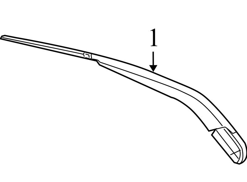 68040371AA 2009-2010 Dodge Journey Back Glass Wiper Arm Used OEM 68040371AA