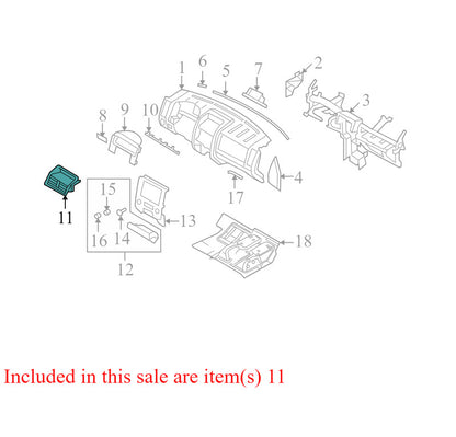 A92AG31T3 2008-2012 Mercury Mariner Dashboard Center Air Vent Used 8E6Z78042A82AA OEM
