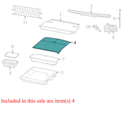 1CU76DK7AB 2009-2010 Dodge Journey Floor Cover Panel Used OEM 1CU76DK7AB 