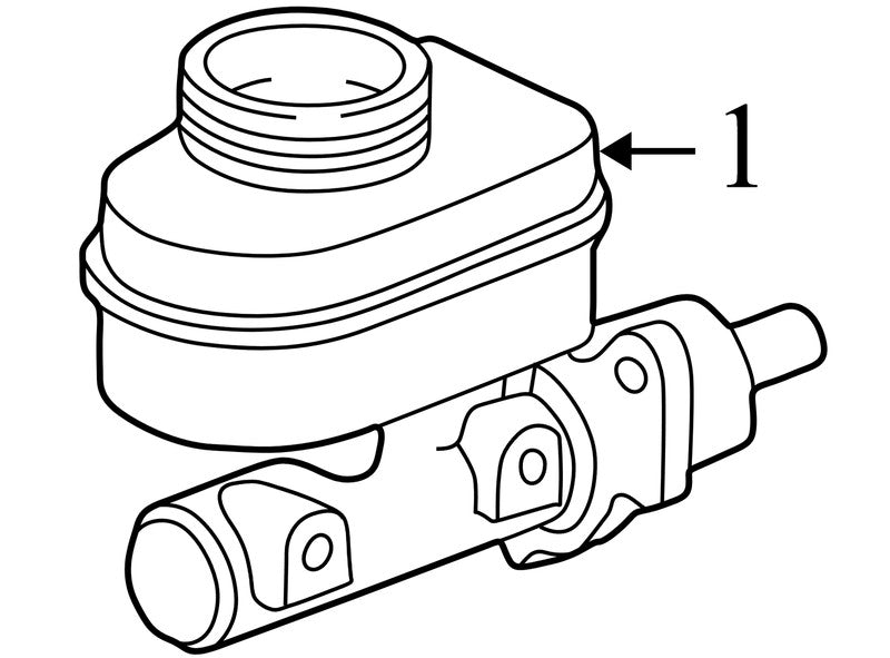 25828524 1998-2005 Oldsmobile Bravada Brake Master Cylinder W/ Reservoir Used OEM 2582852