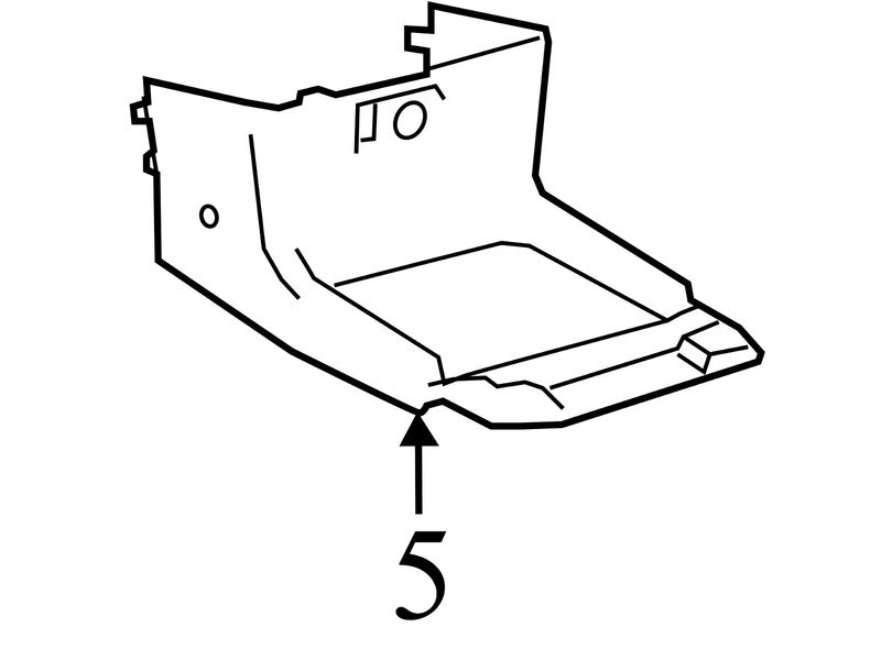 5540608020E0 2011-2014 Toyota Sienna Front Floor Trim Panel Used OEM 5540608020E0
